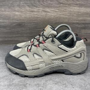 Merrell Moab 2 Low Hiking Shoes Kids Size 5 Brown Suede Mesh Trail